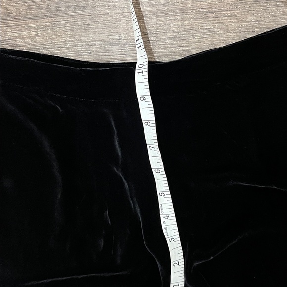 Vintage MERONA Black Velvet Silk Blend Wide Pants Size 6 Tag 8 Romantic Elegant - Picture 5 of 10